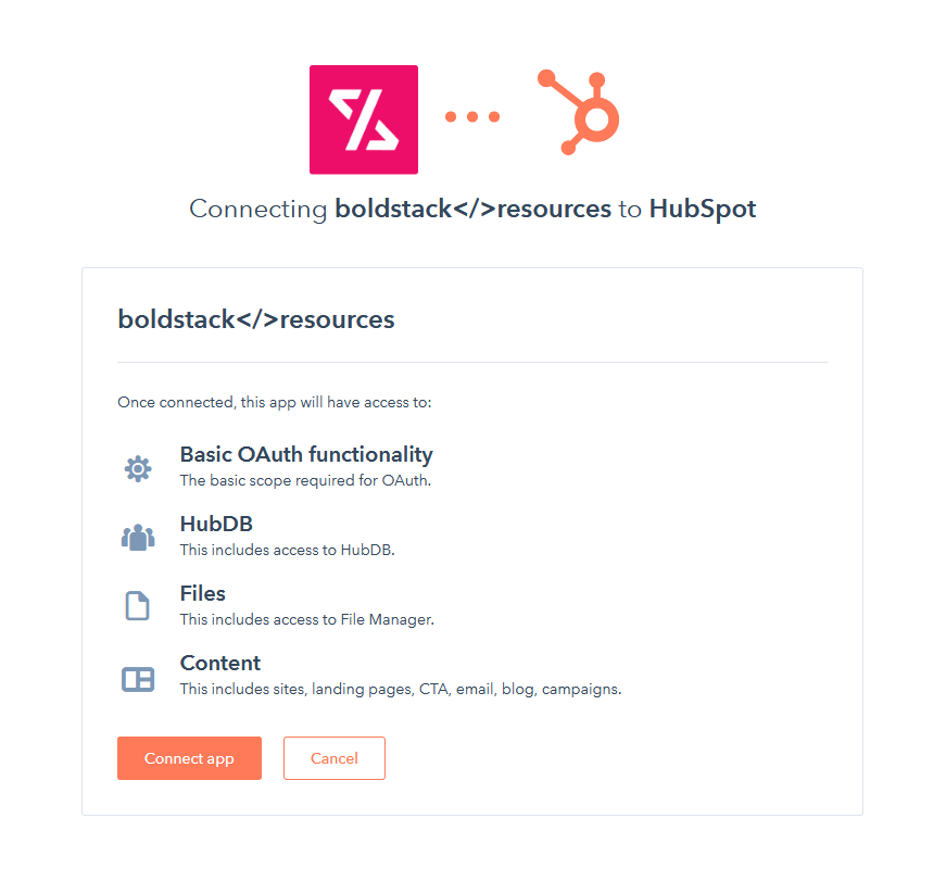hubdb resources app step 2